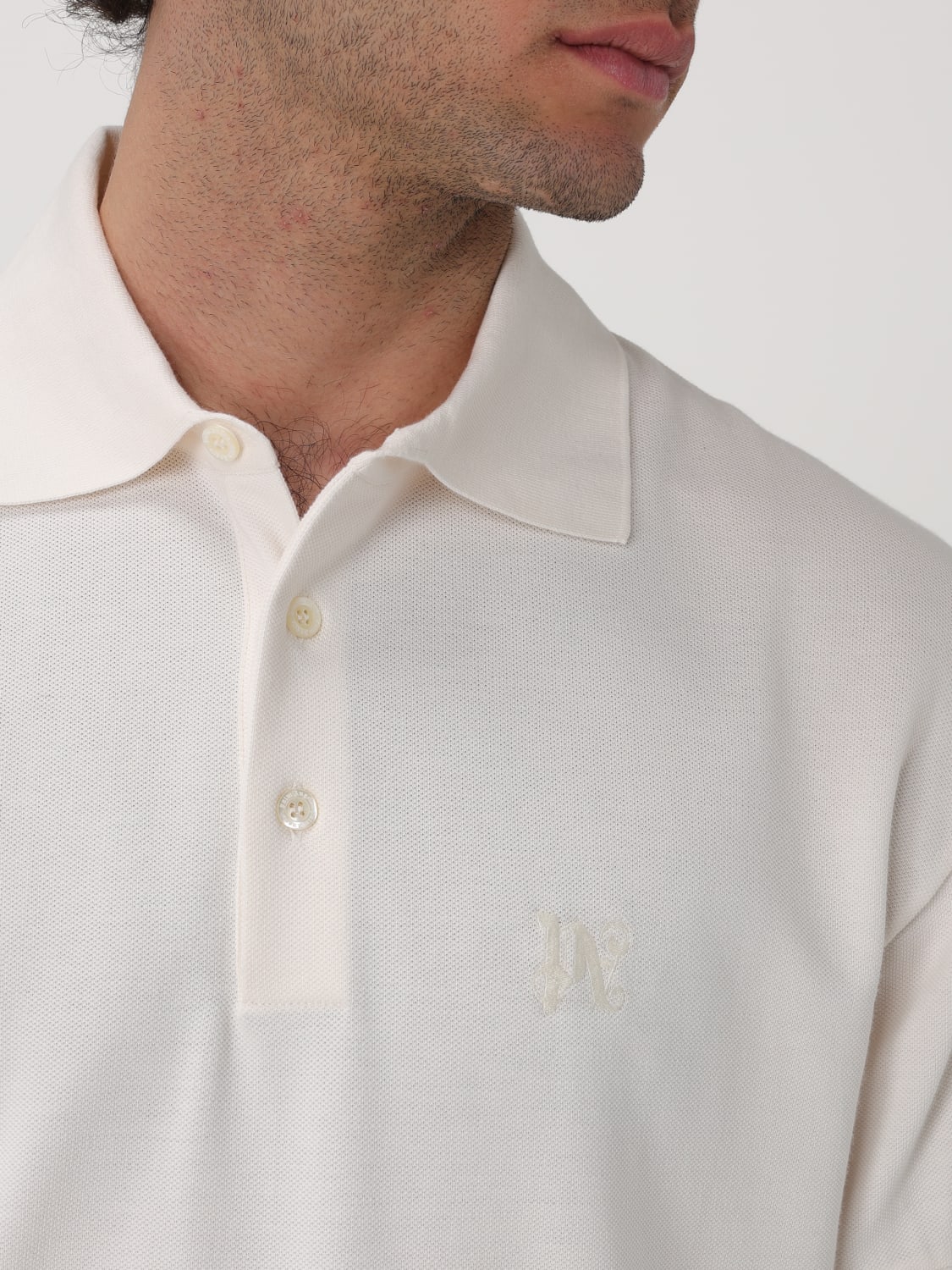 PALM ANGELS POLO: Polo homme Palm Angels, Blanc - Img 5