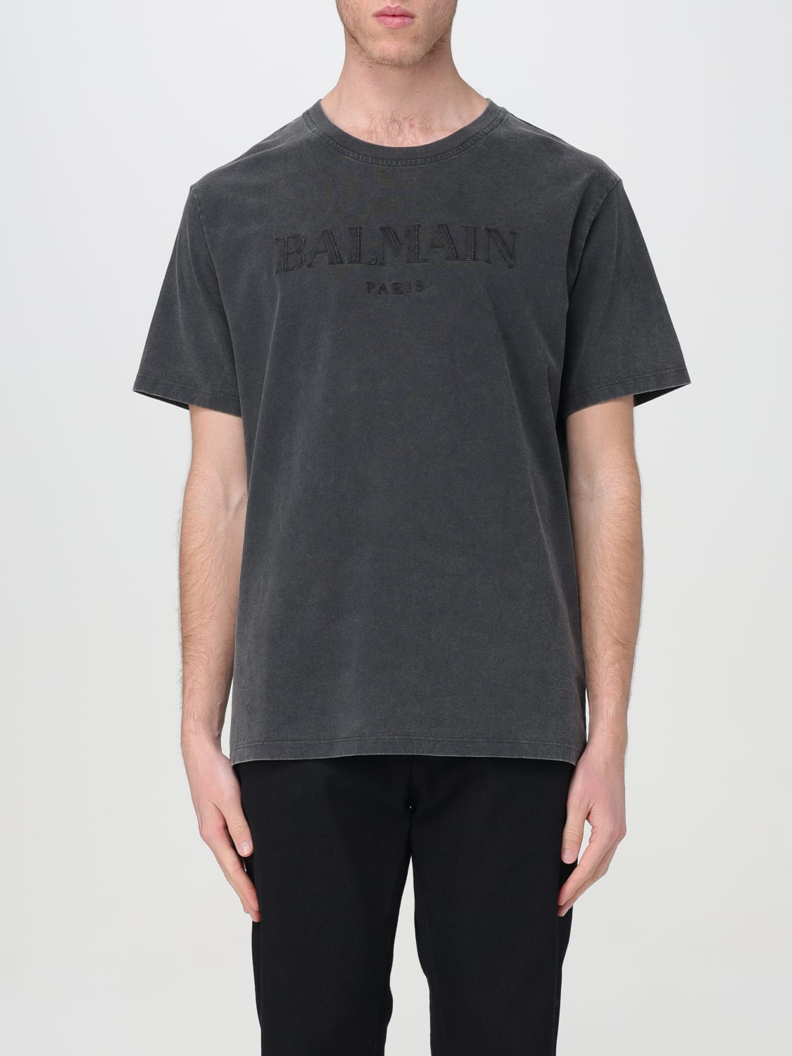 BALMAIN T-SHIRT: T-shirt men Balmain, Black - Img 1