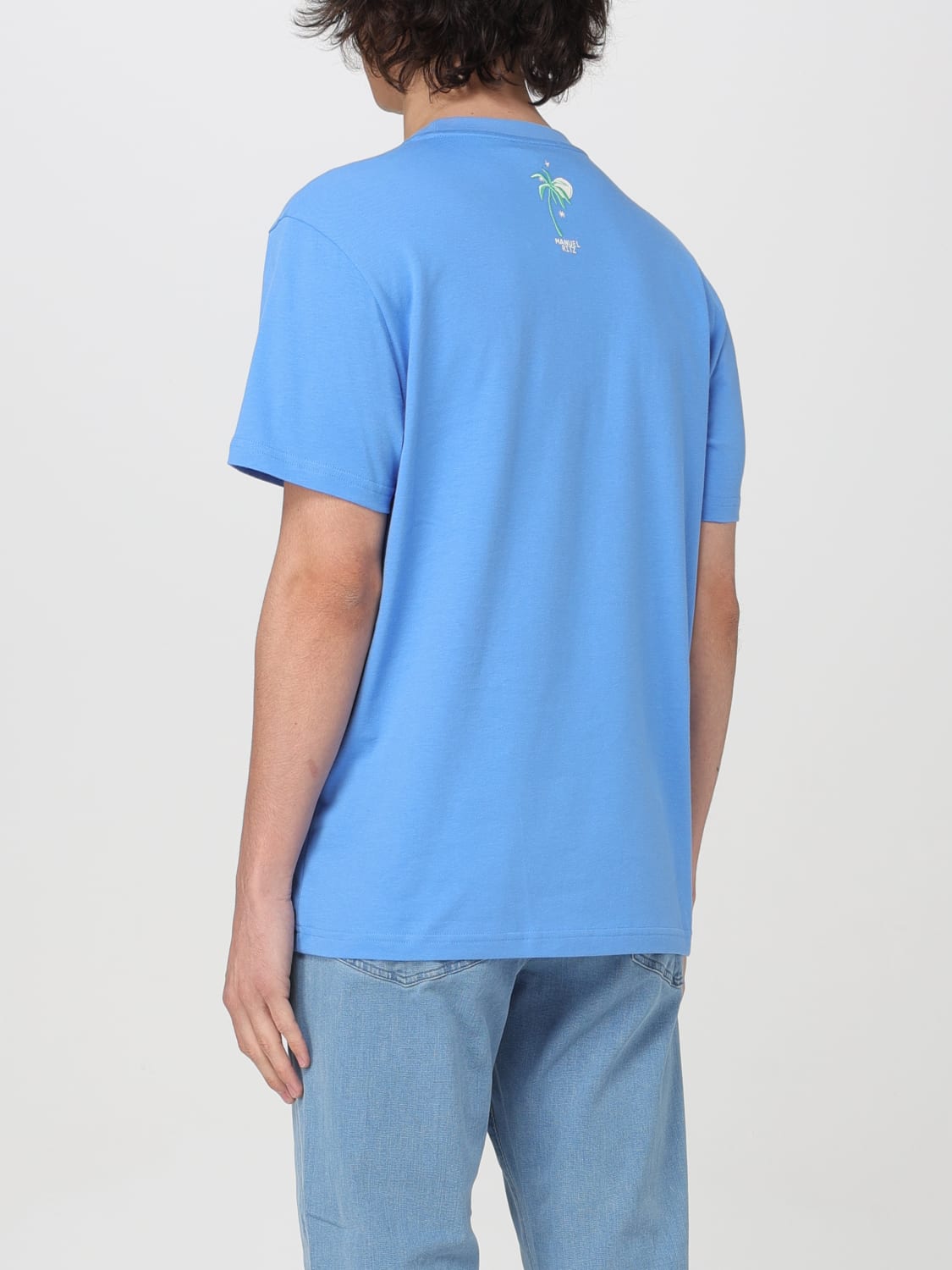 Manuel Ritz Outlet: T-shirt men - Gnawed Blue | Manuel Ritz t-shirt ...