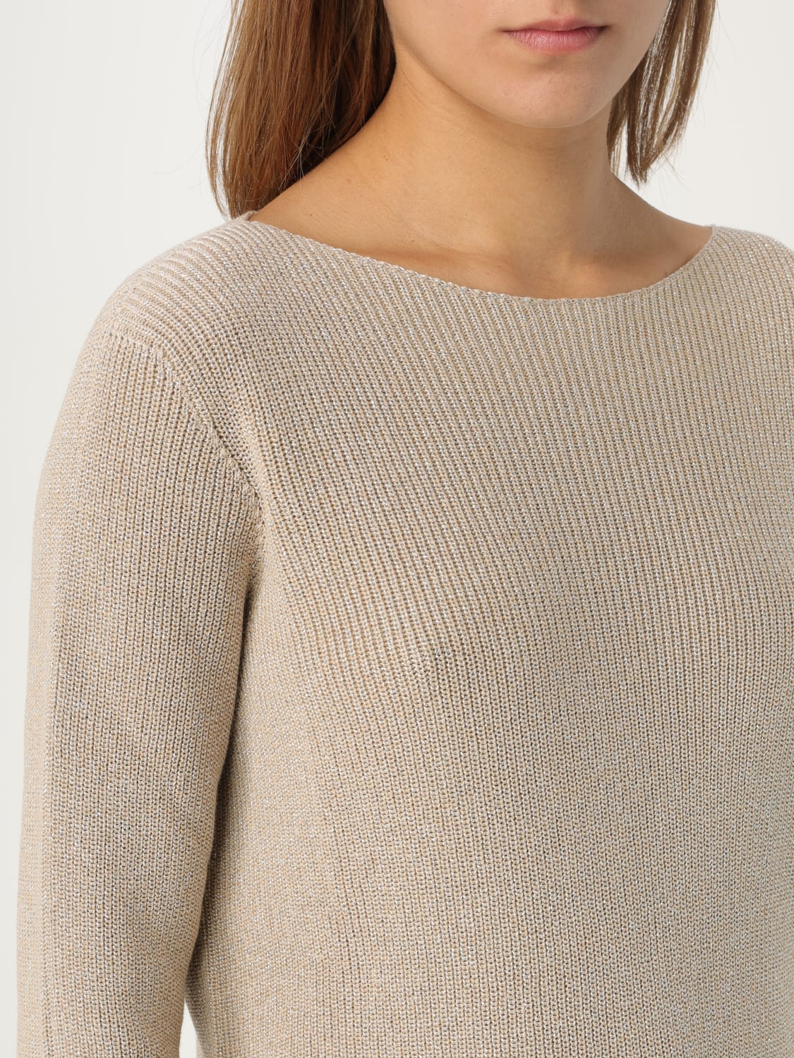 FABIANA FILIPPI SWEATER: Sweater woman Fabiana Filippi, Beige - Img 3