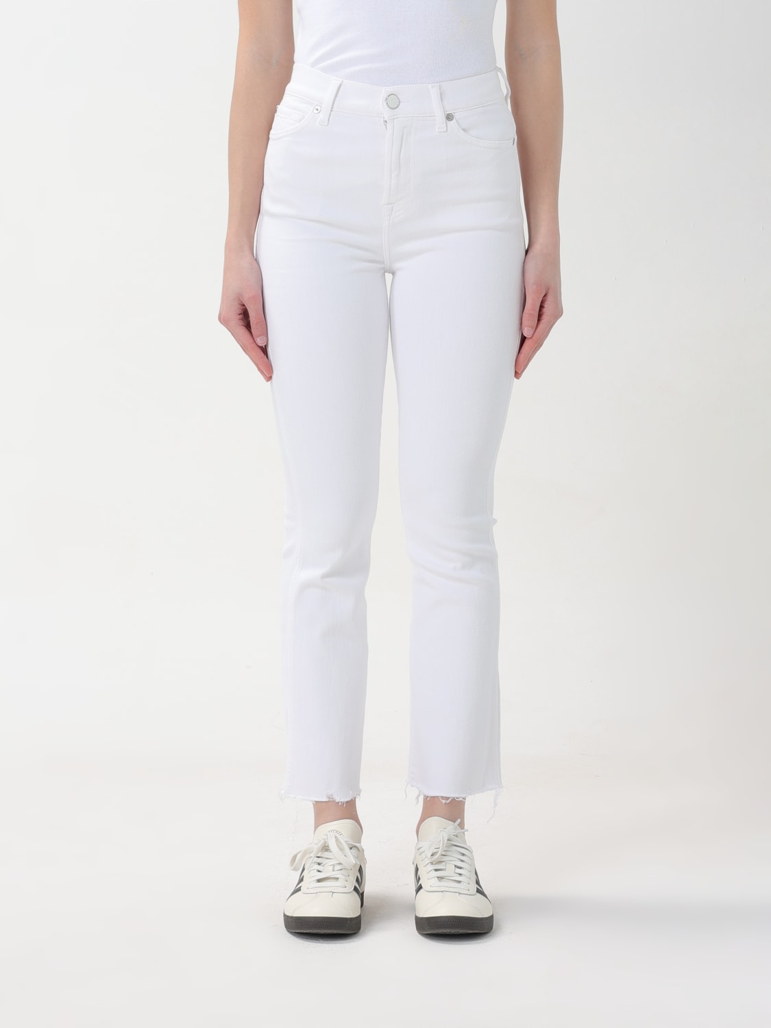 7 for all mankind white jeans on sale