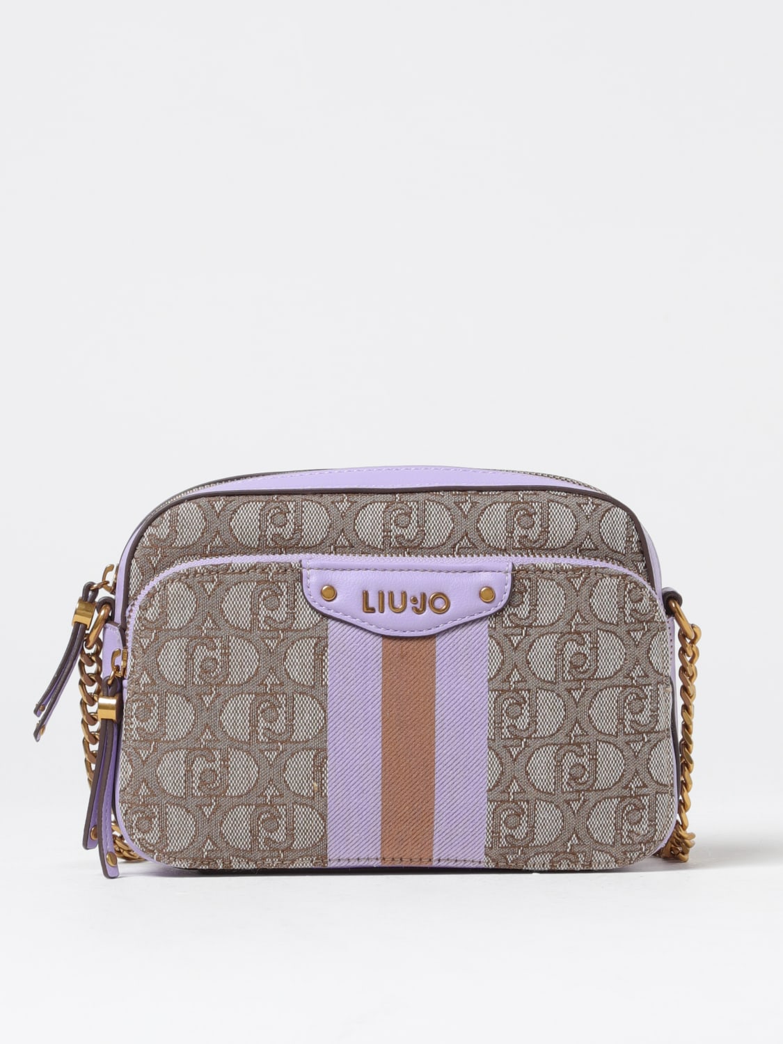 LIU JO MINI BAG: Crossbody bags woman Liu Jo, Beige - Img 1