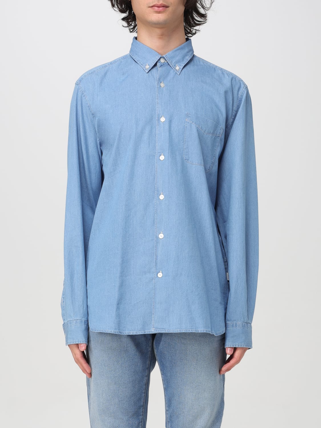 WOOLRICH SHIRT: Shirt men Woolrich, Blue - Img 1