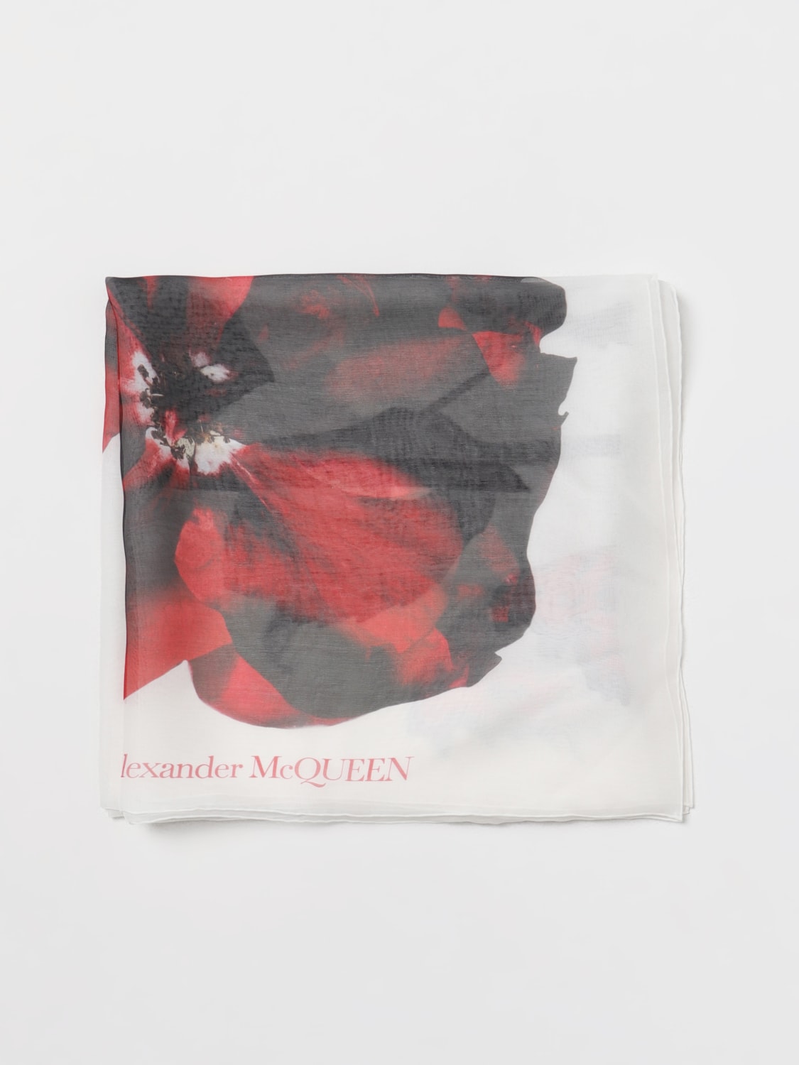 スカーフ ALEXANDER MCQUEEN Woman Scarf White 7925273060Q 9074 McQueen Outlet: Scarf woman - White | McQueen scarf