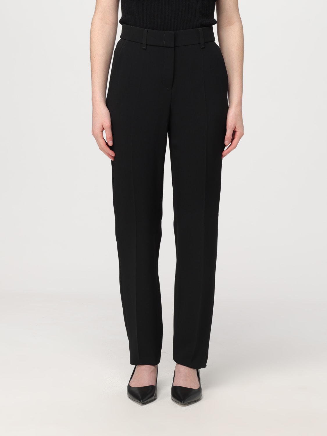 パンツ EMPORIO ARMANI Woman Pants Black EW002204AF12528 UC001 Emporio Armani Outlet: Pants woman - Black | Emporio Armani