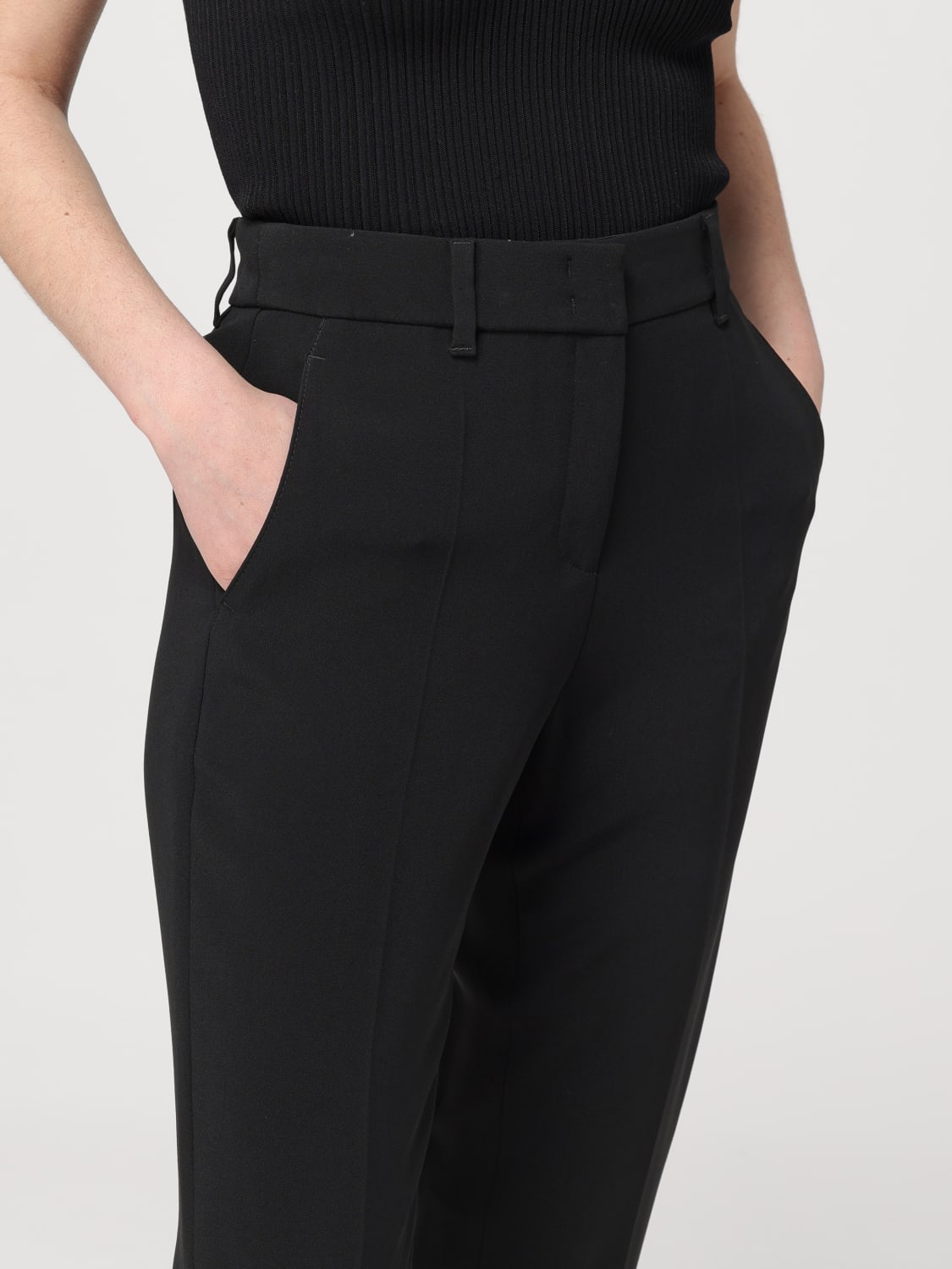 Emporio Armani Outlet: Pants woman - Black | Emporio Armani