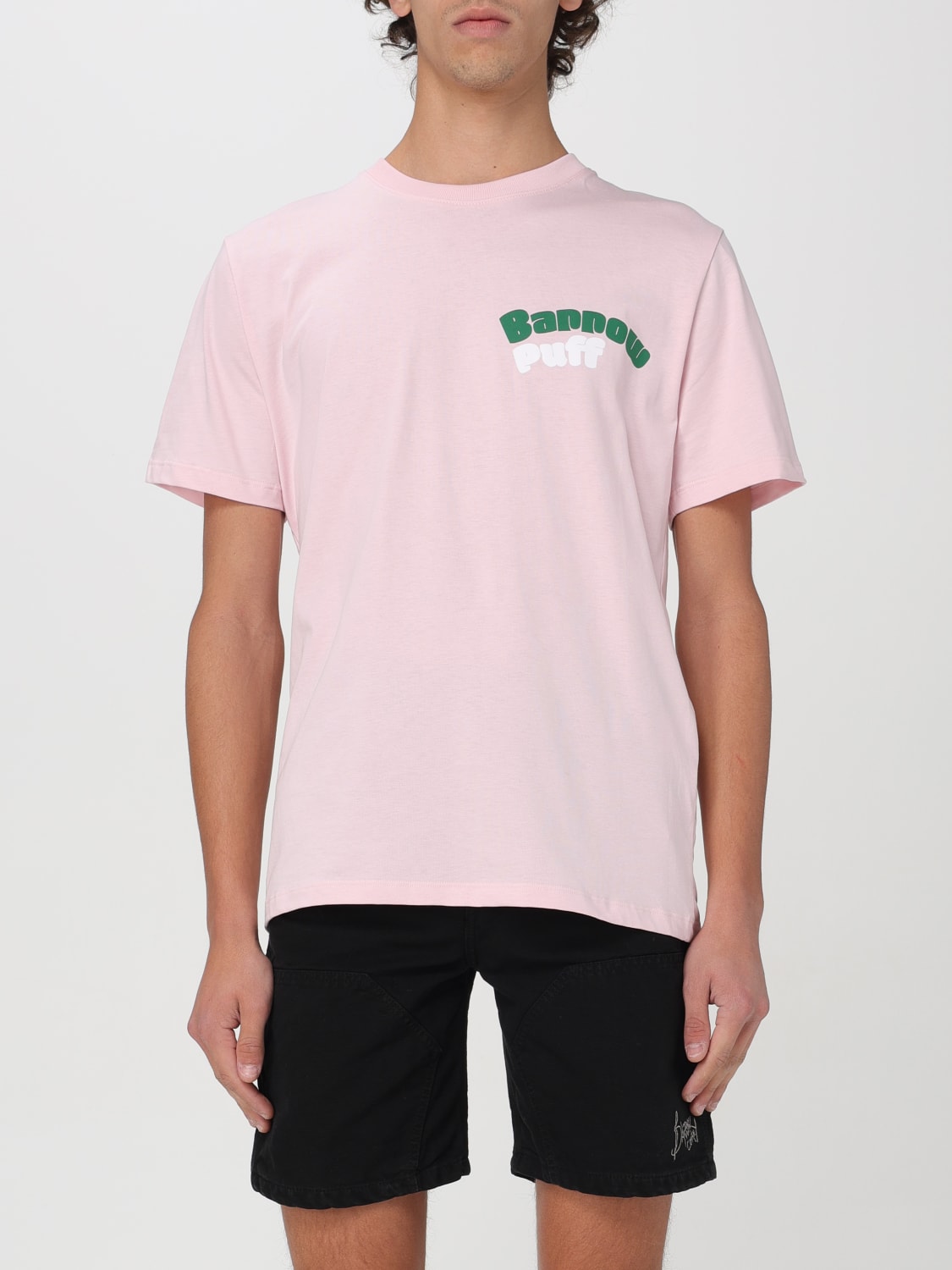 BARROW logo-print mini shorts - Pink