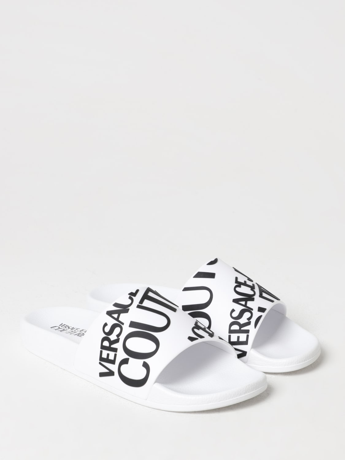 VERSACE JEANS COUTURE SANDALS: Shoes men Versace Jeans Couture, White - Img 2