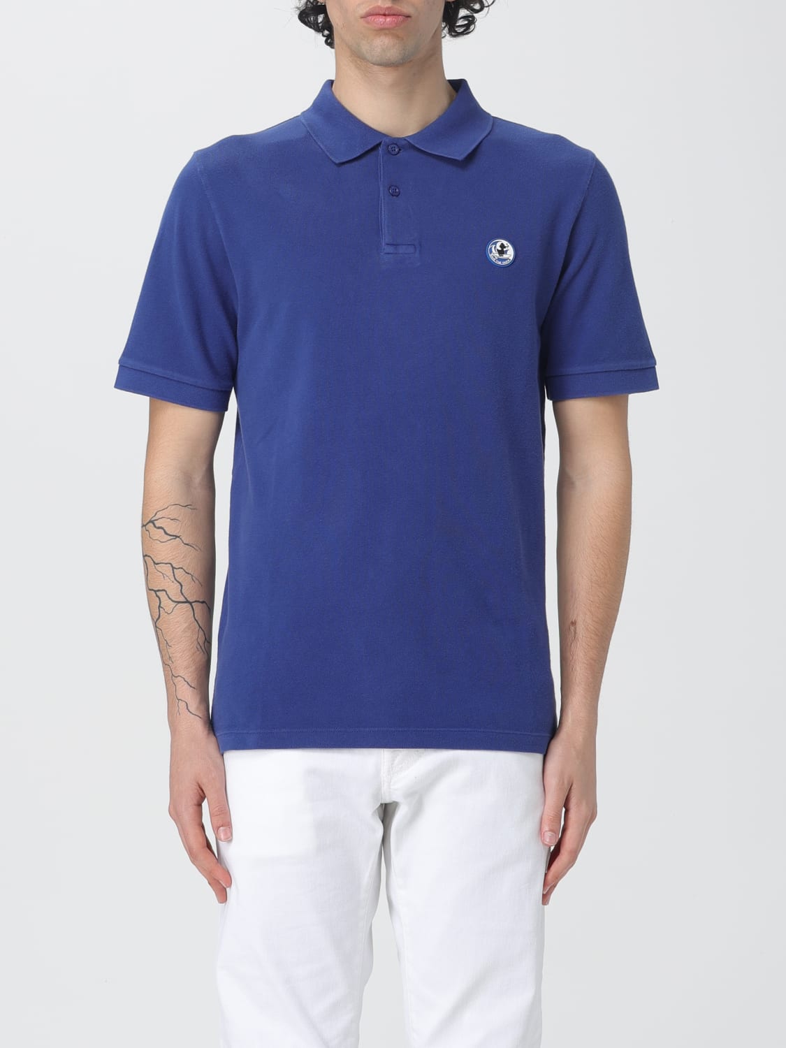 SAVE THE DUCK POLO SHIRT: Polo shirt men Save The Duck, Blue - Img 1