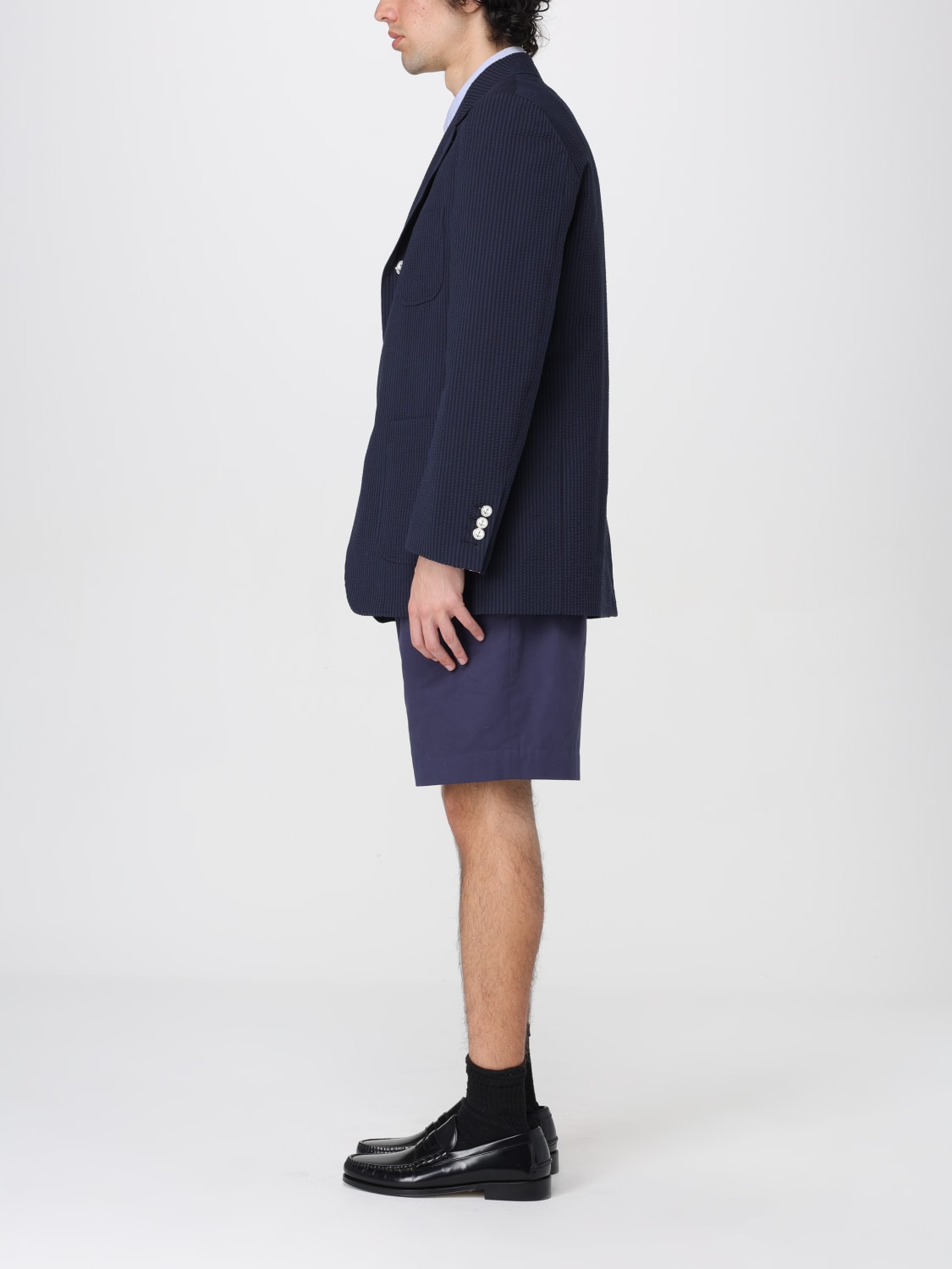 THOM BROWNE JACKET: Thom Browne men's blazer, Blue - Img 2