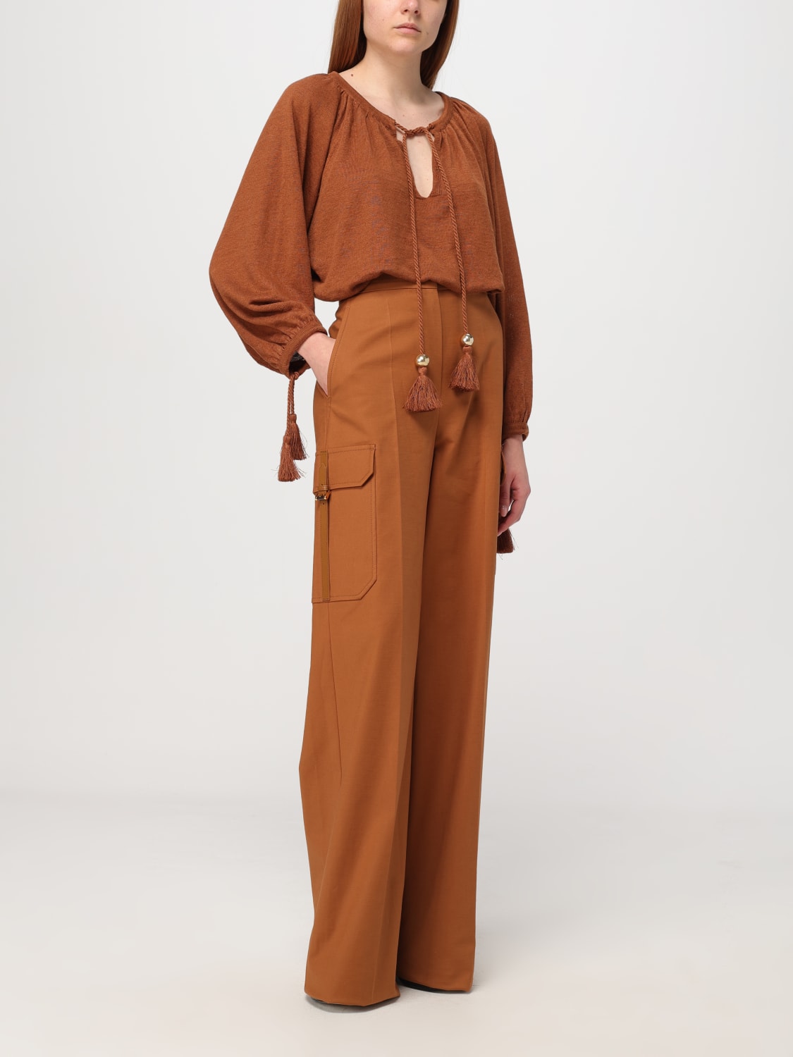 パンツ MAX MARA Women Straight Pants 2411131112600 BROWN MAX MARA: Pants woman - Brown | Max Mara pants 2411131112600