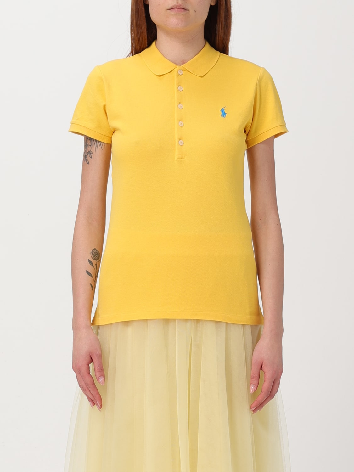 POLO RALPH LAUREN POLO SHIRT: T-shirt woman Polo Ralph Lauren, Yellow - Img 1