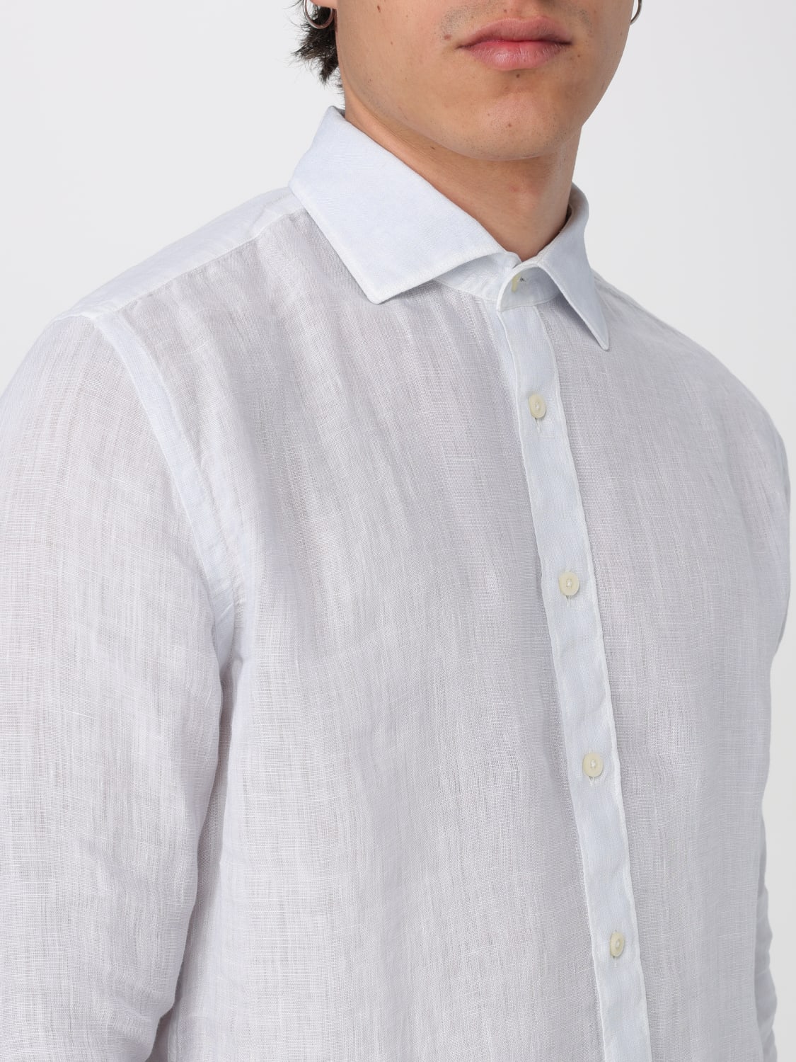 120% LINO CAMISA: Camisa hombre 120% Lino, Azul Oscuro 1 - Img 3