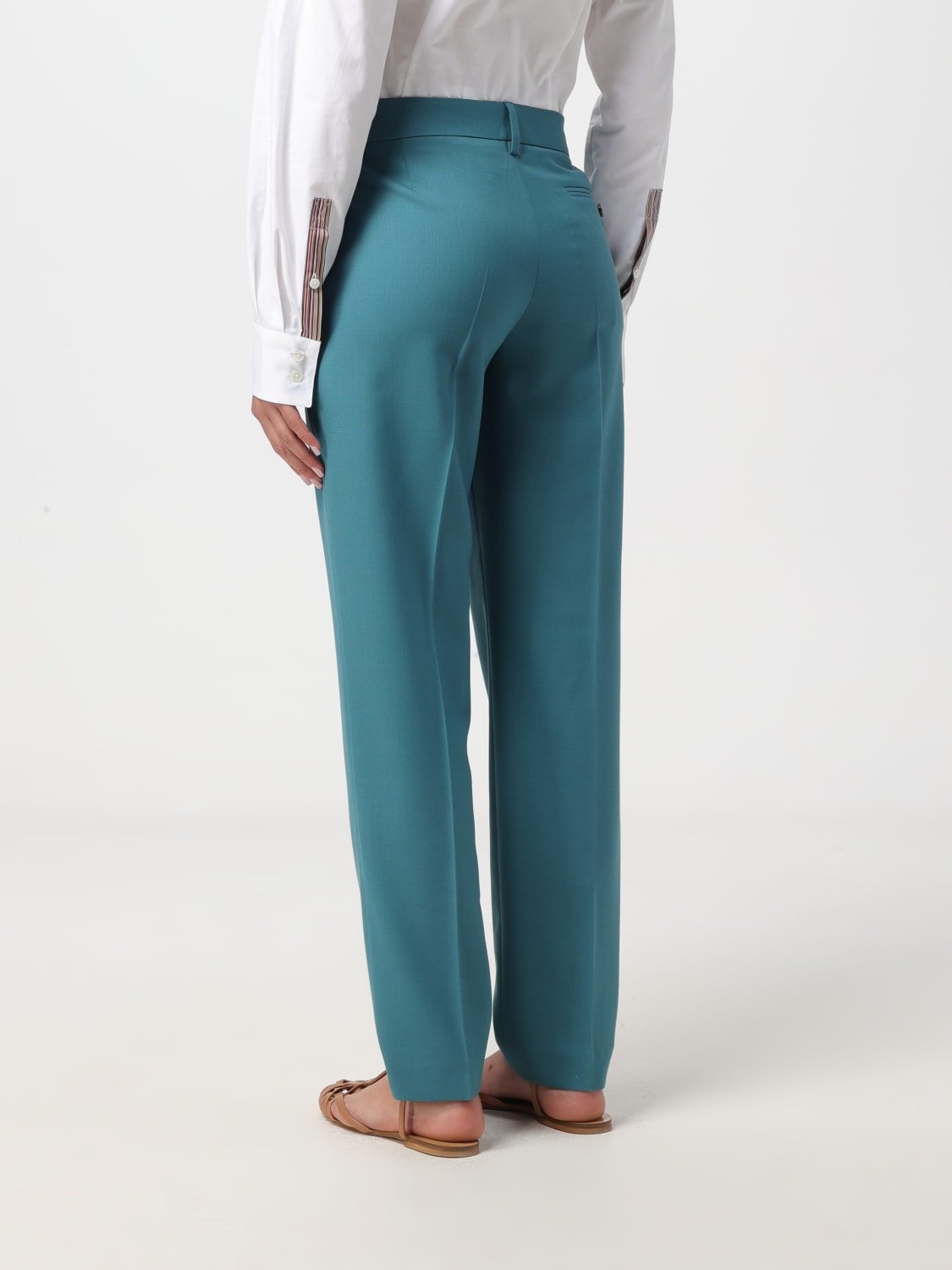 Paul Smith Outlet Pantalon femme Bleu Canard Pantalon Paul Smith W1R264TM00001 en ligne sur GIGLIO.COM