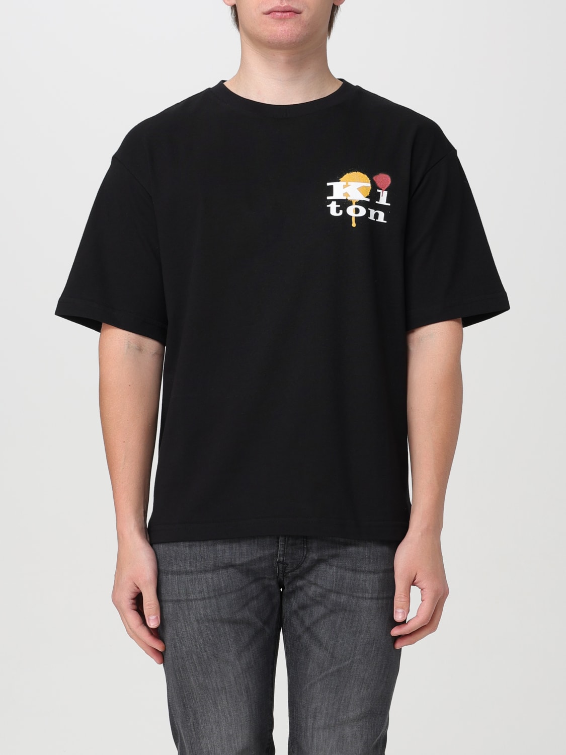 KITON T-SHIRT: T-shirt men Kiton, Black - Img 1