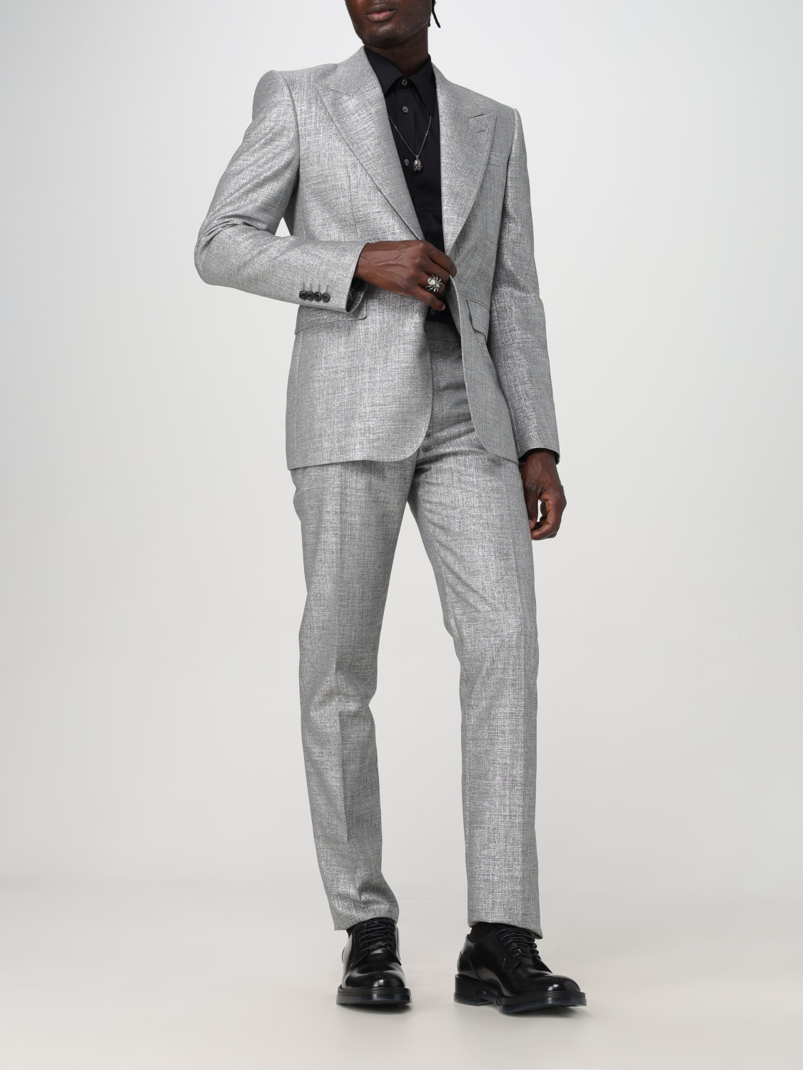 ALEXANDER MCQUEEN BLAZER: Jacket men Alexander McQueen, Silver - Img 2