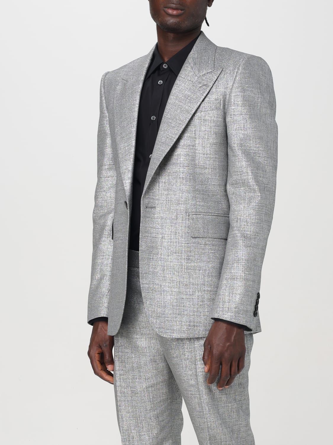 ALEXANDER MCQUEEN BLAZER: Jacket men Alexander McQueen, Silver - Img 4