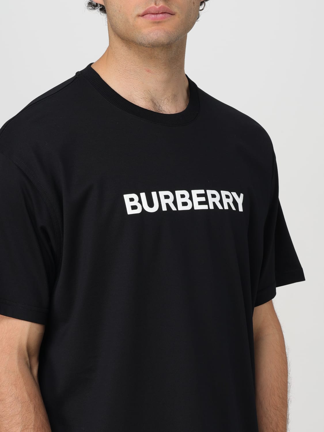 BURBERRY T-SHIRT: T-shirt men Burberry, Black - Img 5