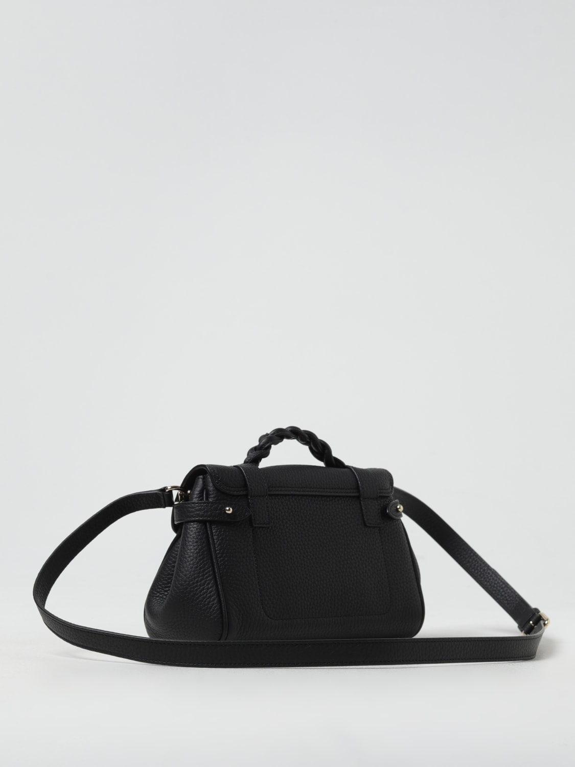 MULBERRY BORSA MINI: Borsa Alexa Mulberry in pelle a grana , Nero - Img 2