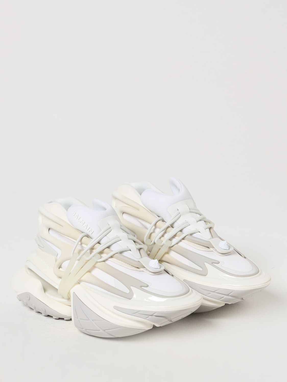 BALMAIN SNEAKERS: Sneakers woman Balmain, White - Img 2