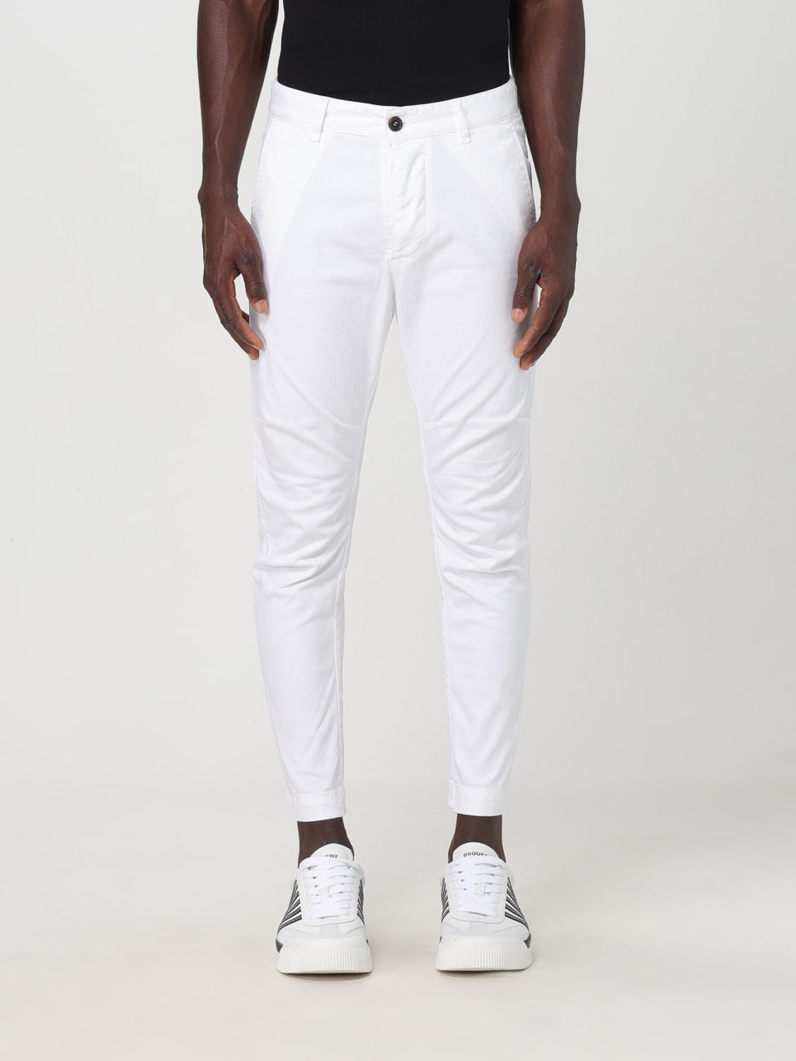 Giglio Pantalone tapered di cotone Dsquared2