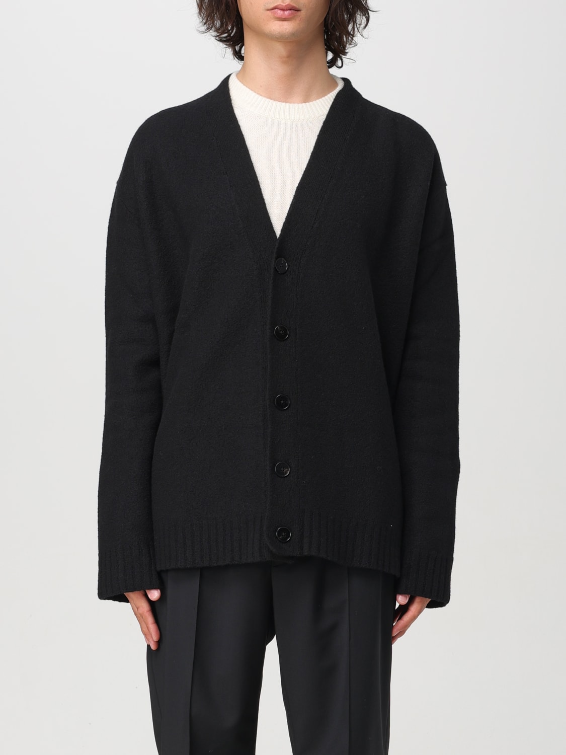 JIL SANDER CARDIGAN: Sweater men Jil Sander, Black - Img 1