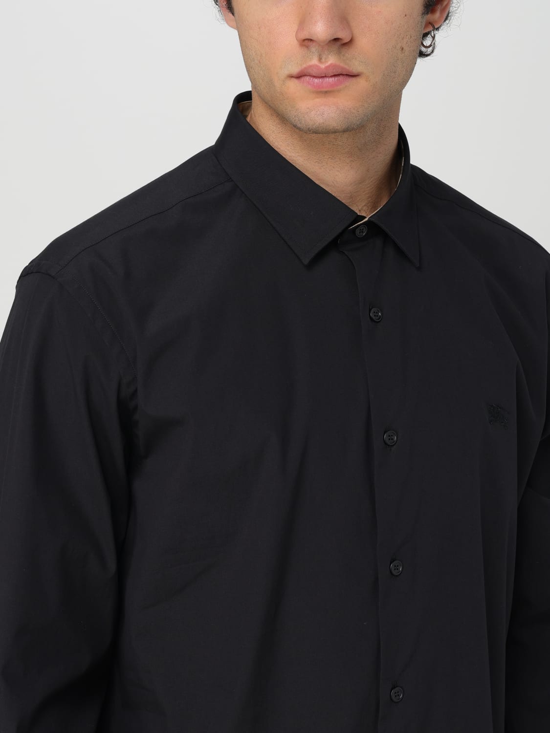 BURBERRY SHIRT: Shirt men Burberry, Black - Img 4