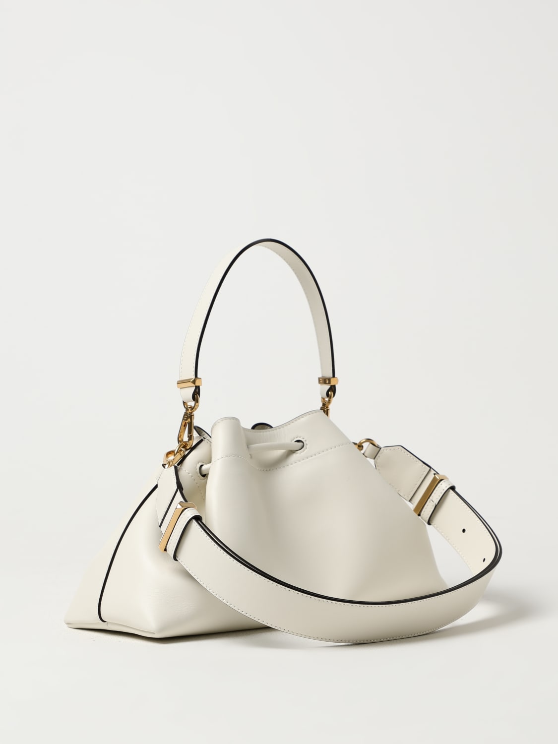 JIMMY CHOO SCHULTERTASCHE: Umhängetasche damen Jimmy Choo, Weiß - Img 3