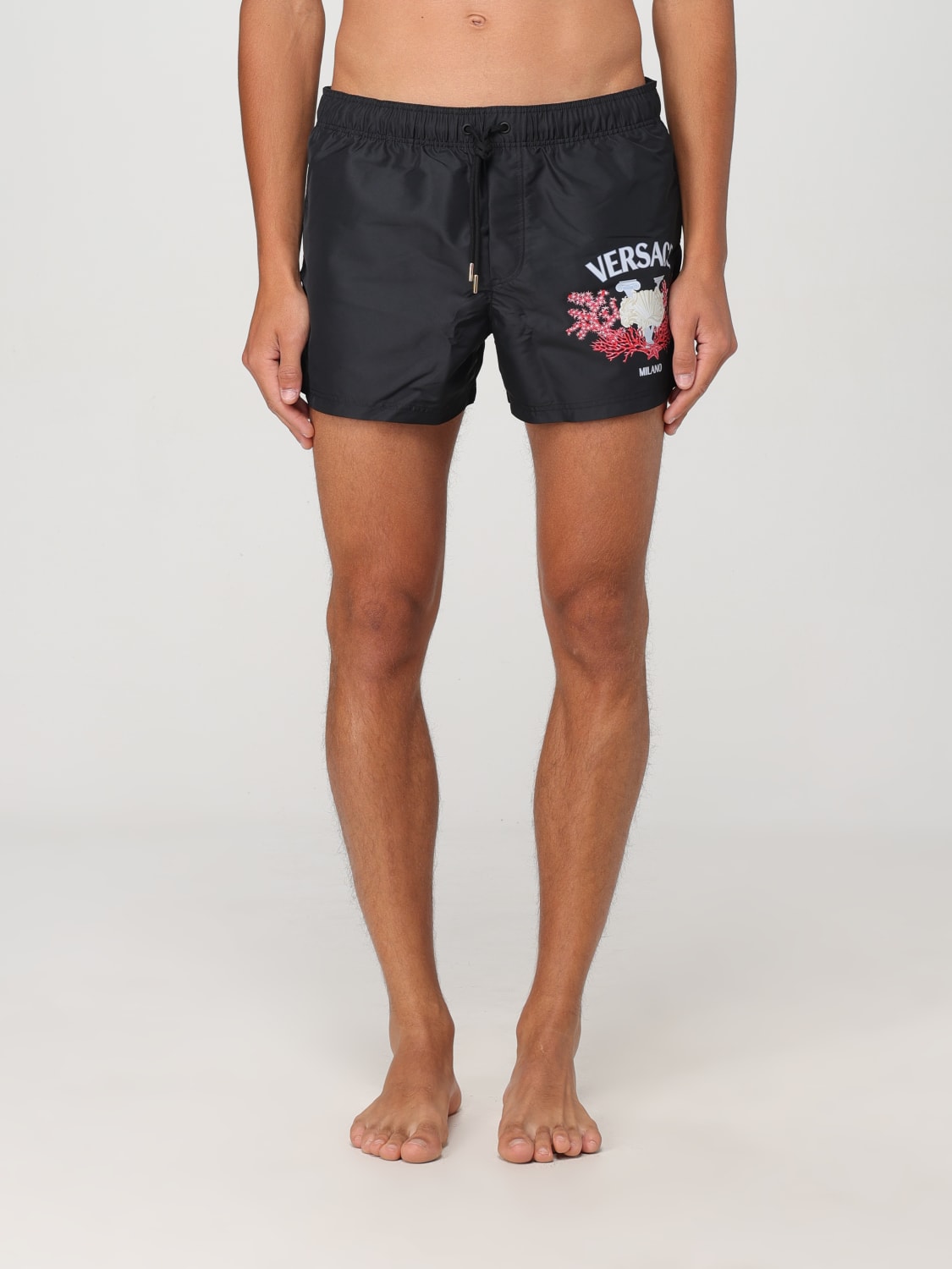 VERSACE SWIMSUIT: Swimsuit men Versace, Black - Img 1