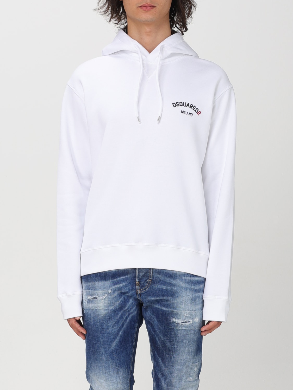 DSQUARED2 SWEATSHIRT: Sweatshirt men Dsquared2, White - Img 1