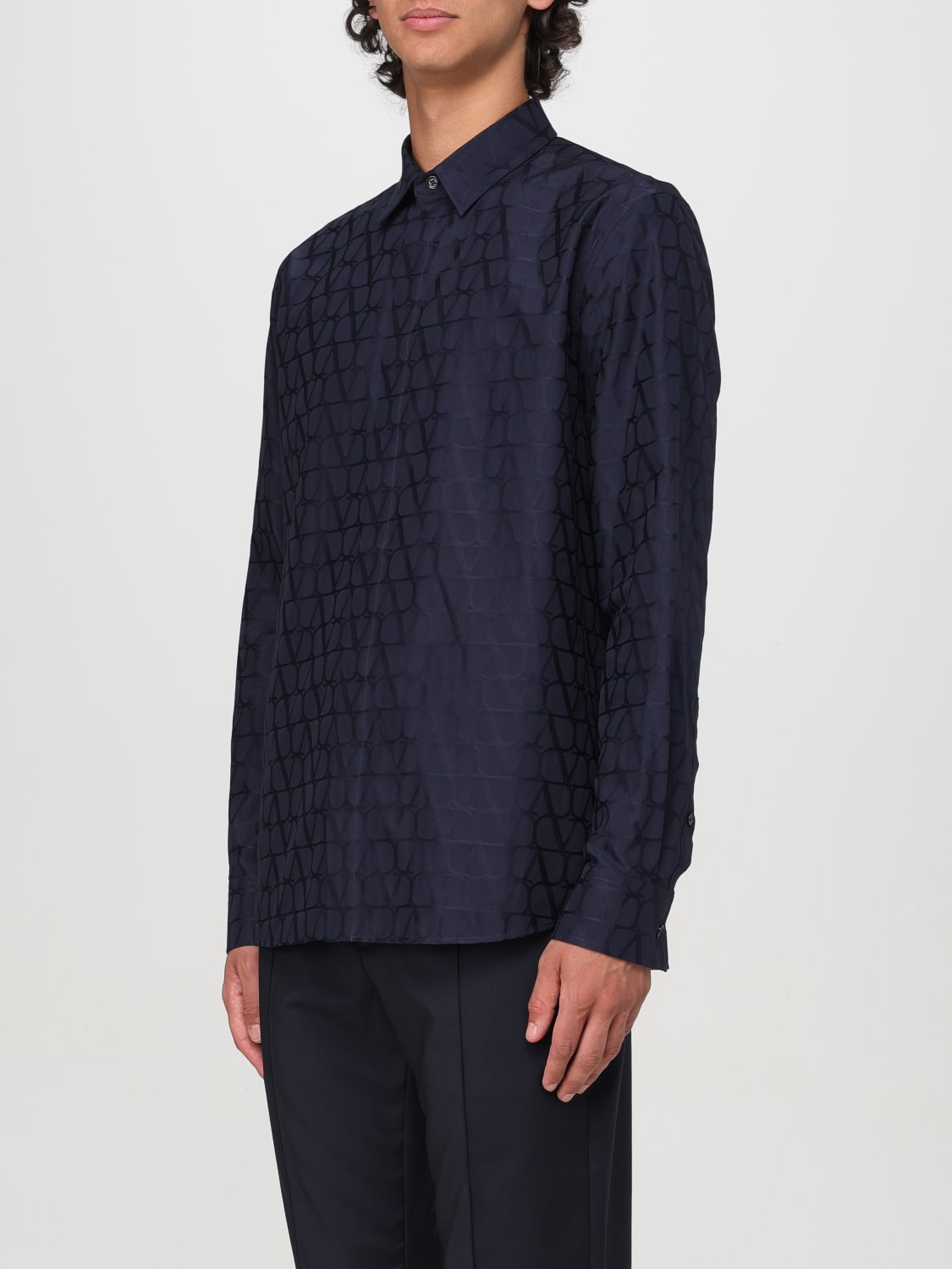 VALENTINO SHIRT: Shirt men Valentino, Blue - Img 4