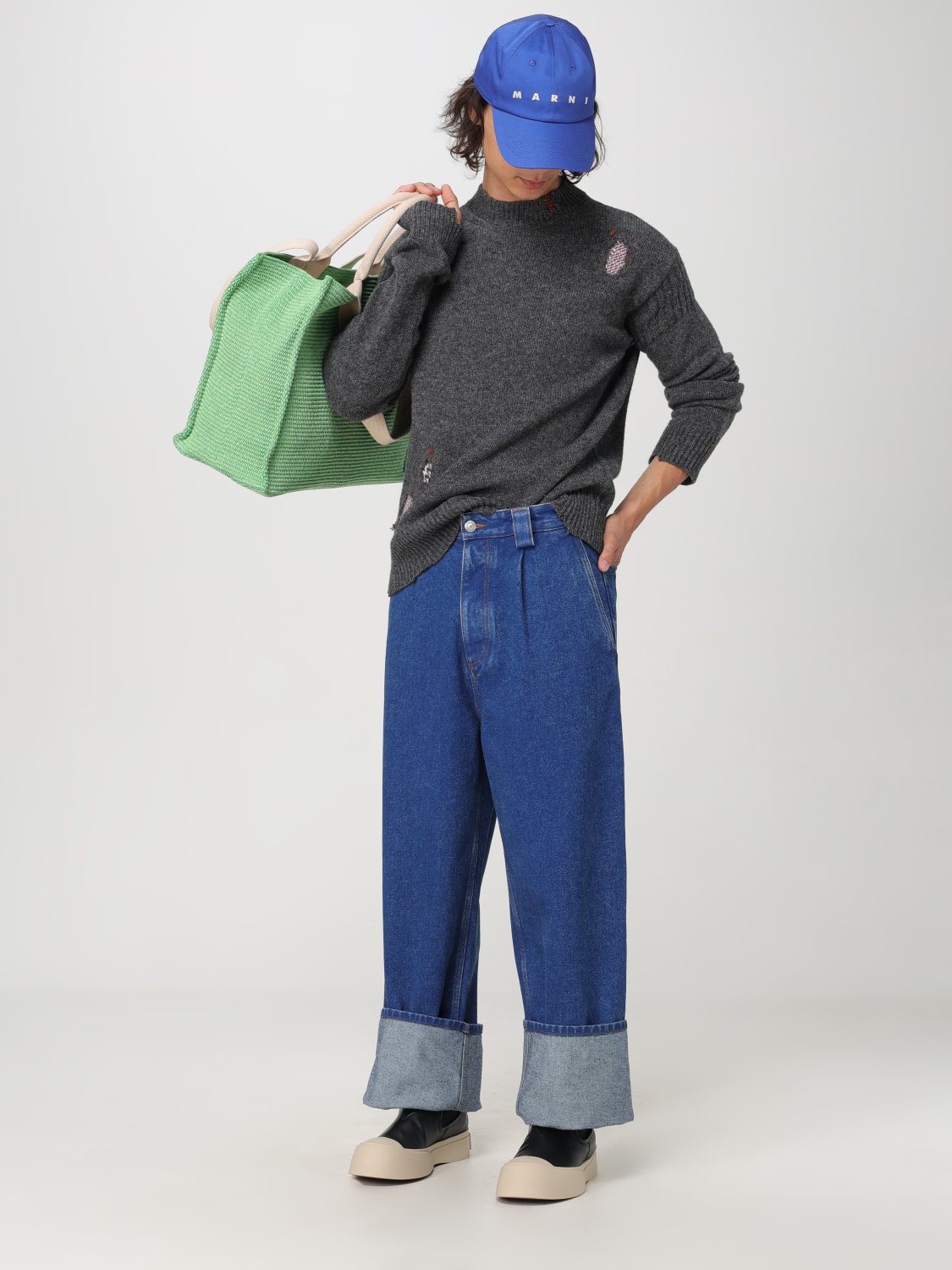 MARNI HAT: Hat men Marni, Blue - Img 2