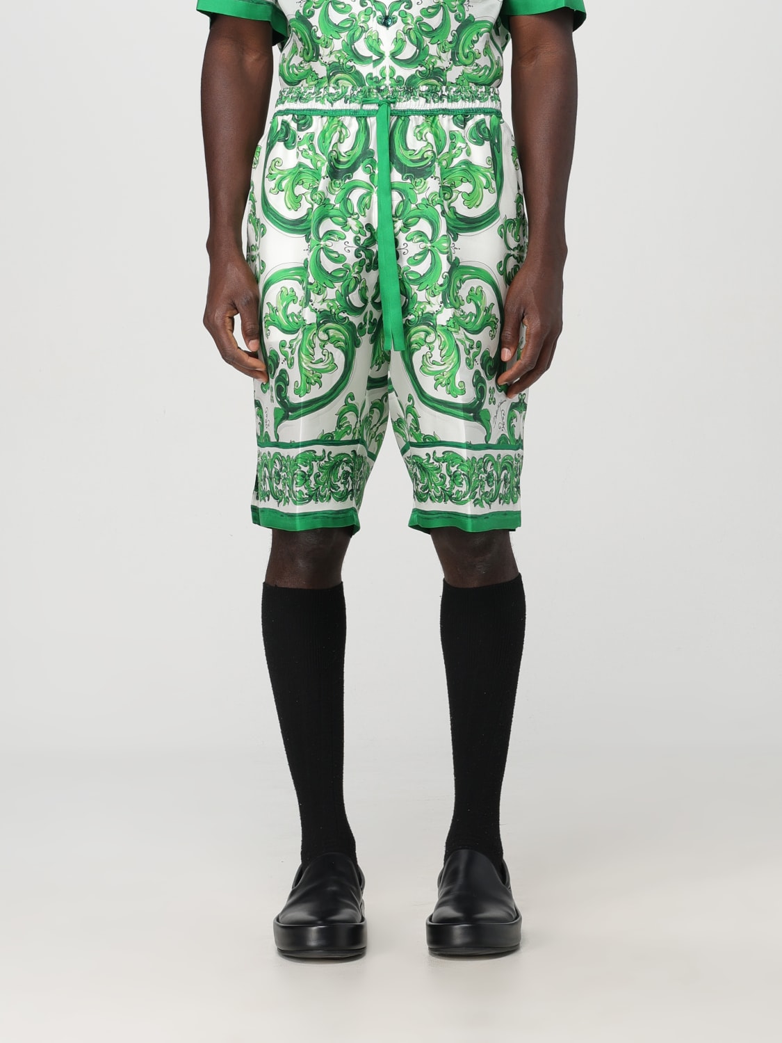 DOLCE & GABBANA SHORT: Short men Dolce & Gabbana, Green - Img 1