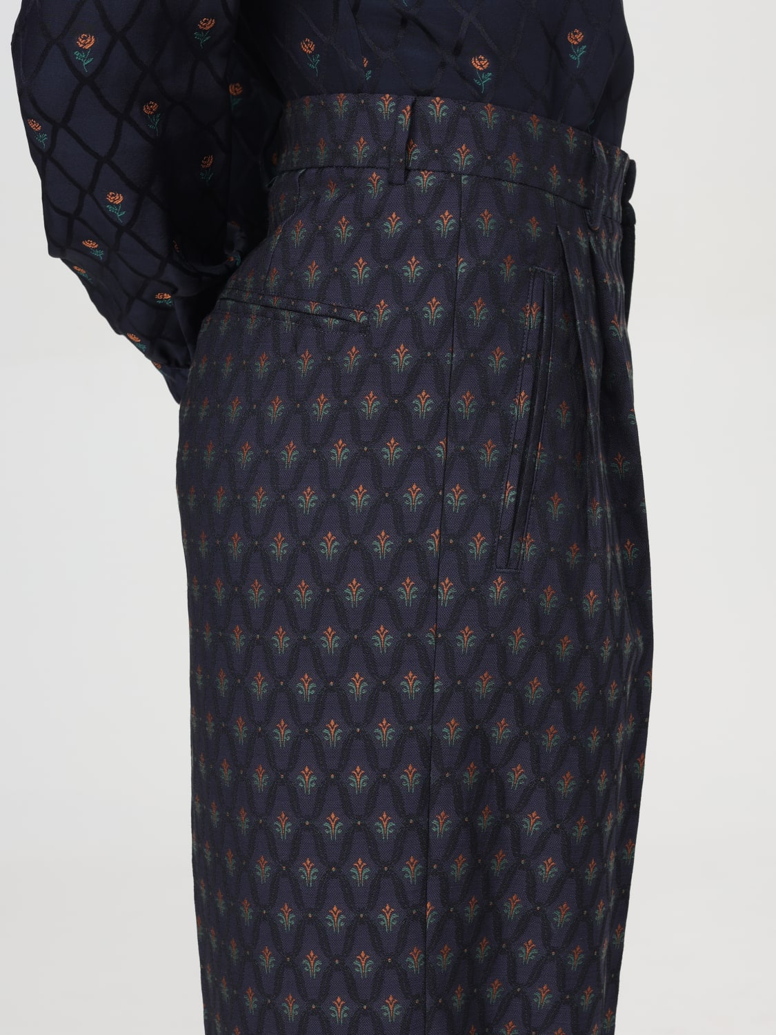 ETRO PANTS: Pants woman Etro, Multicolor - Img 5