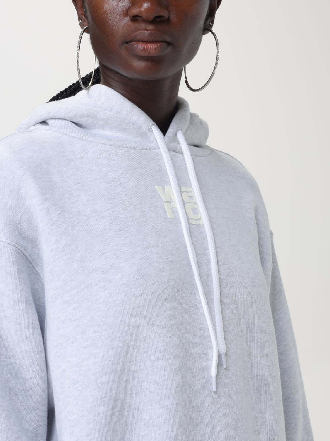 Alexander wang hoodie grey sale