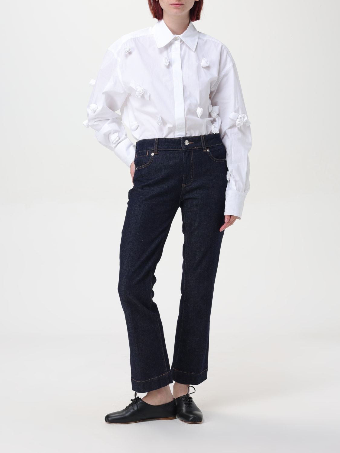 SPORTMAX ホワイトシャツ ベルト付き