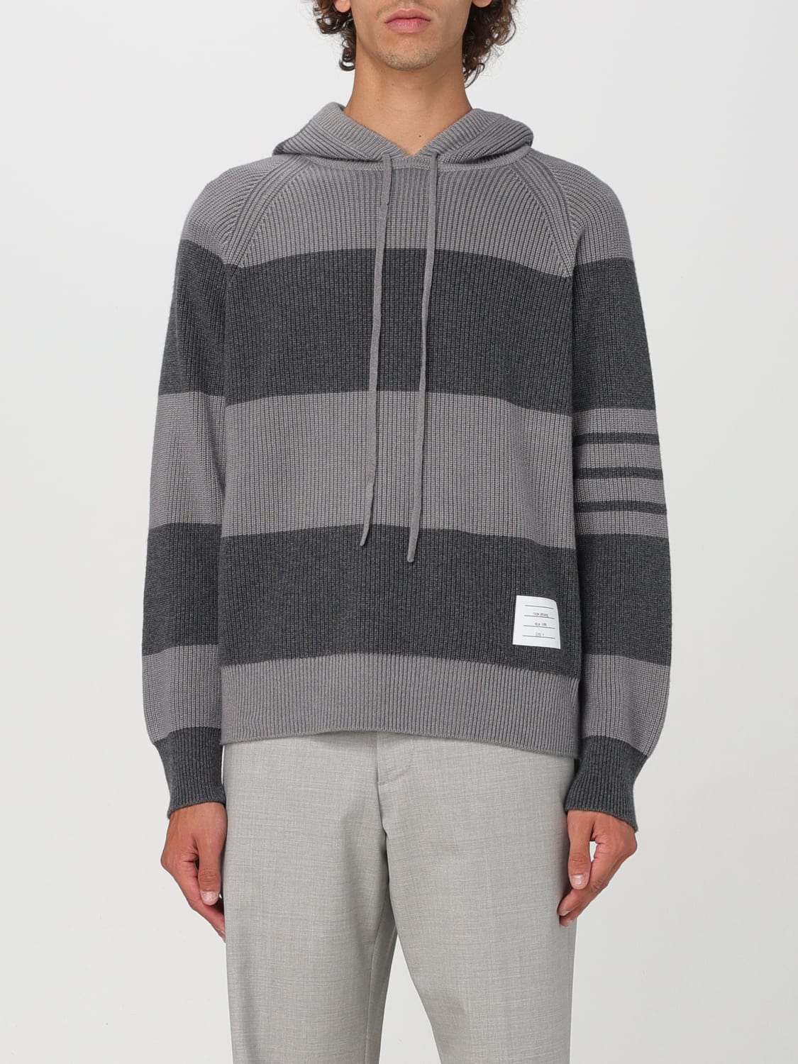 THOM BROWNE SWEATSHIRT: Sweatshirt men Thom Browne, Grey - Img 1