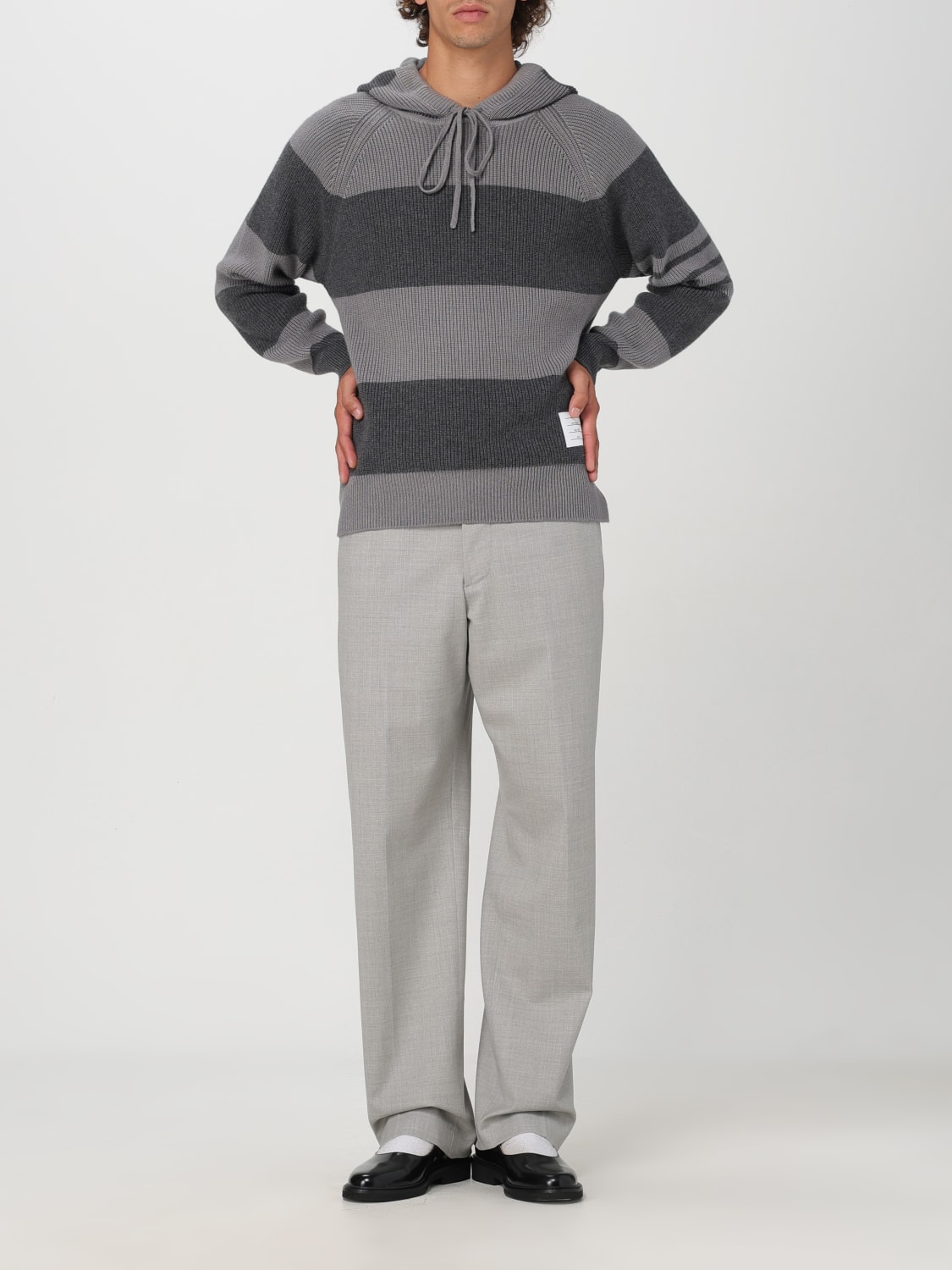 THOM BROWNE SWEATSHIRT: Sweatshirt men Thom Browne, Grey - Img 2