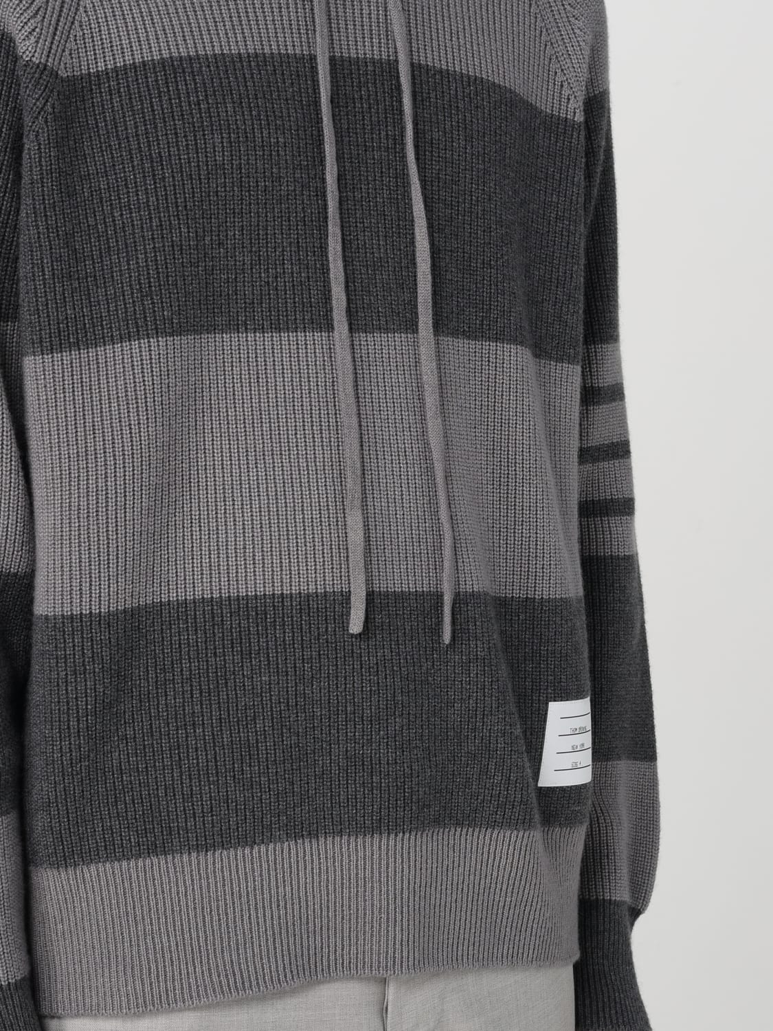 THOM BROWNE SWEATSHIRT: Sweatshirt men Thom Browne, Grey - Img 5