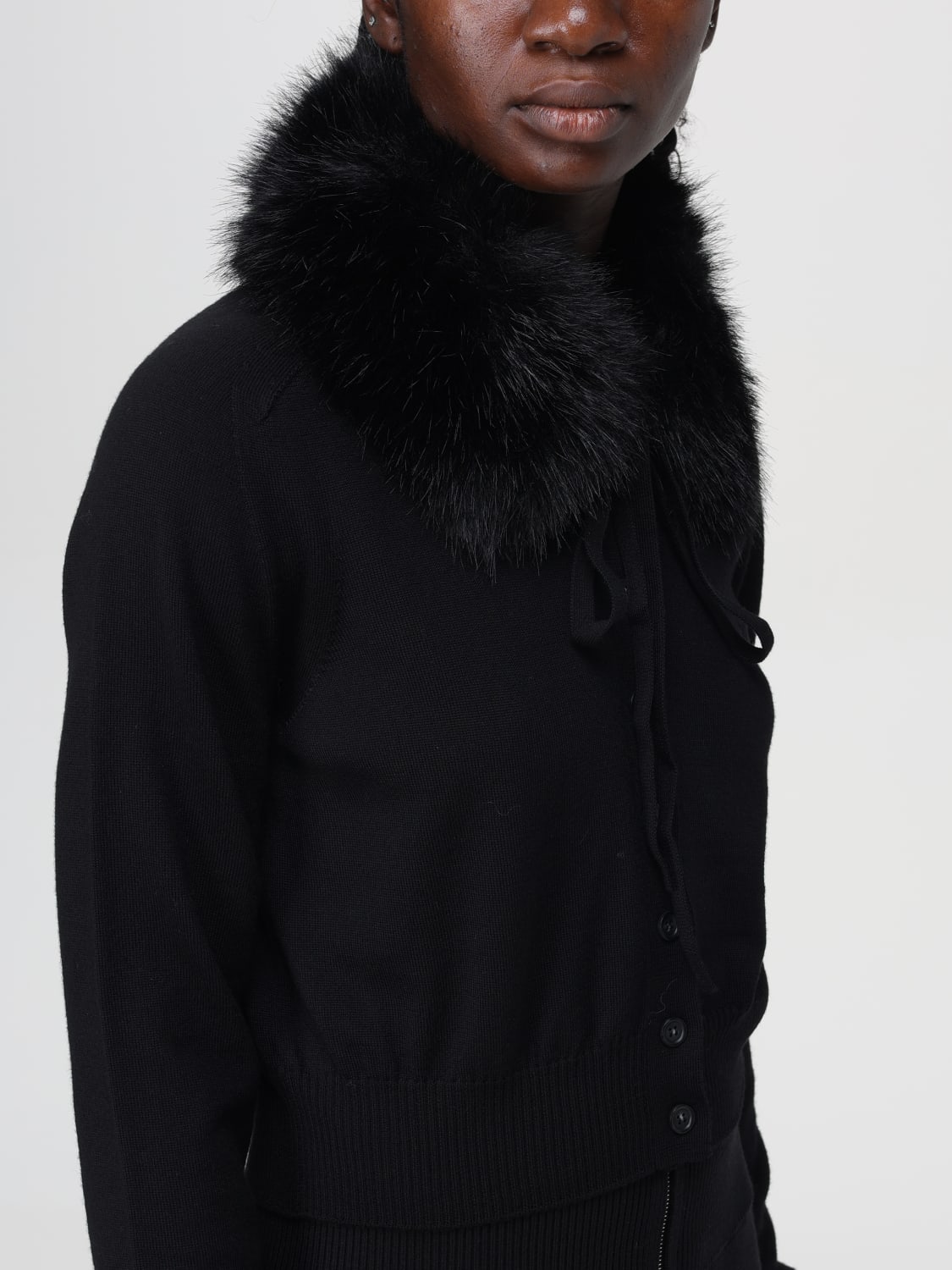 SPORTMAX 売れ筋商品|||スポーツマックス カーディガン アウター レディース Cardigans Black Sportmax Outlet: Sweater woman - Black | Sportmax cardigan
