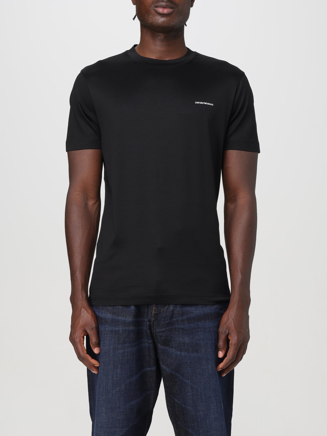 Giglio T-shirt basic con mini logo Emporio Armani
