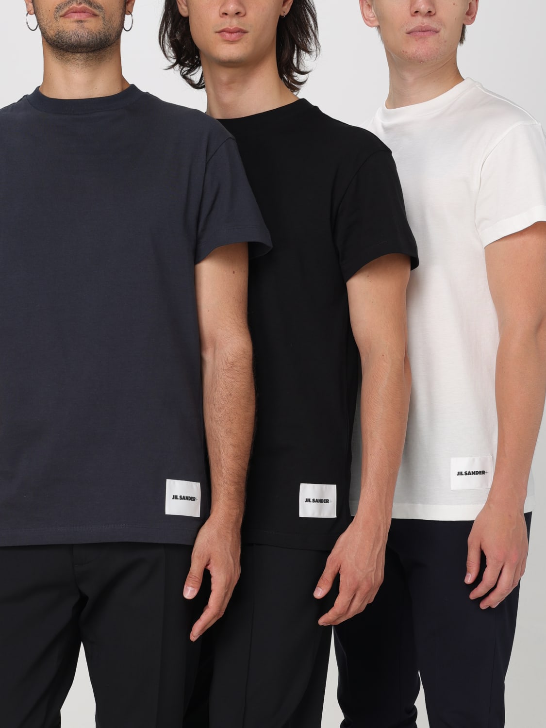 JIL SANDER T-SHIRT: Set 3 T-shirt di cotone Jil Sander, Fantasia - Img 2