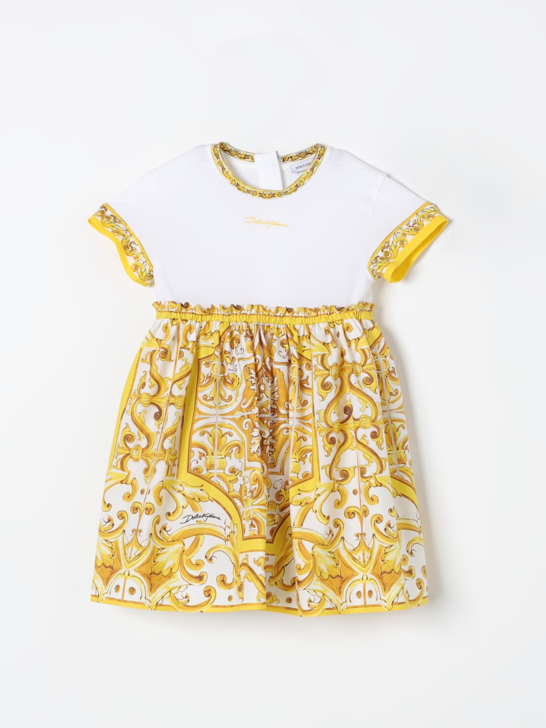 DOLCE & GABBANA ROMPER: Romper kids Dolce & Gabbana, Yellow - Img 1