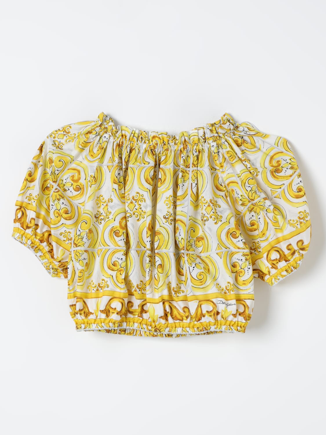 DOLCE & GABBANA TOP: Top kids Dolce & Gabbana, Yellow - Img 1