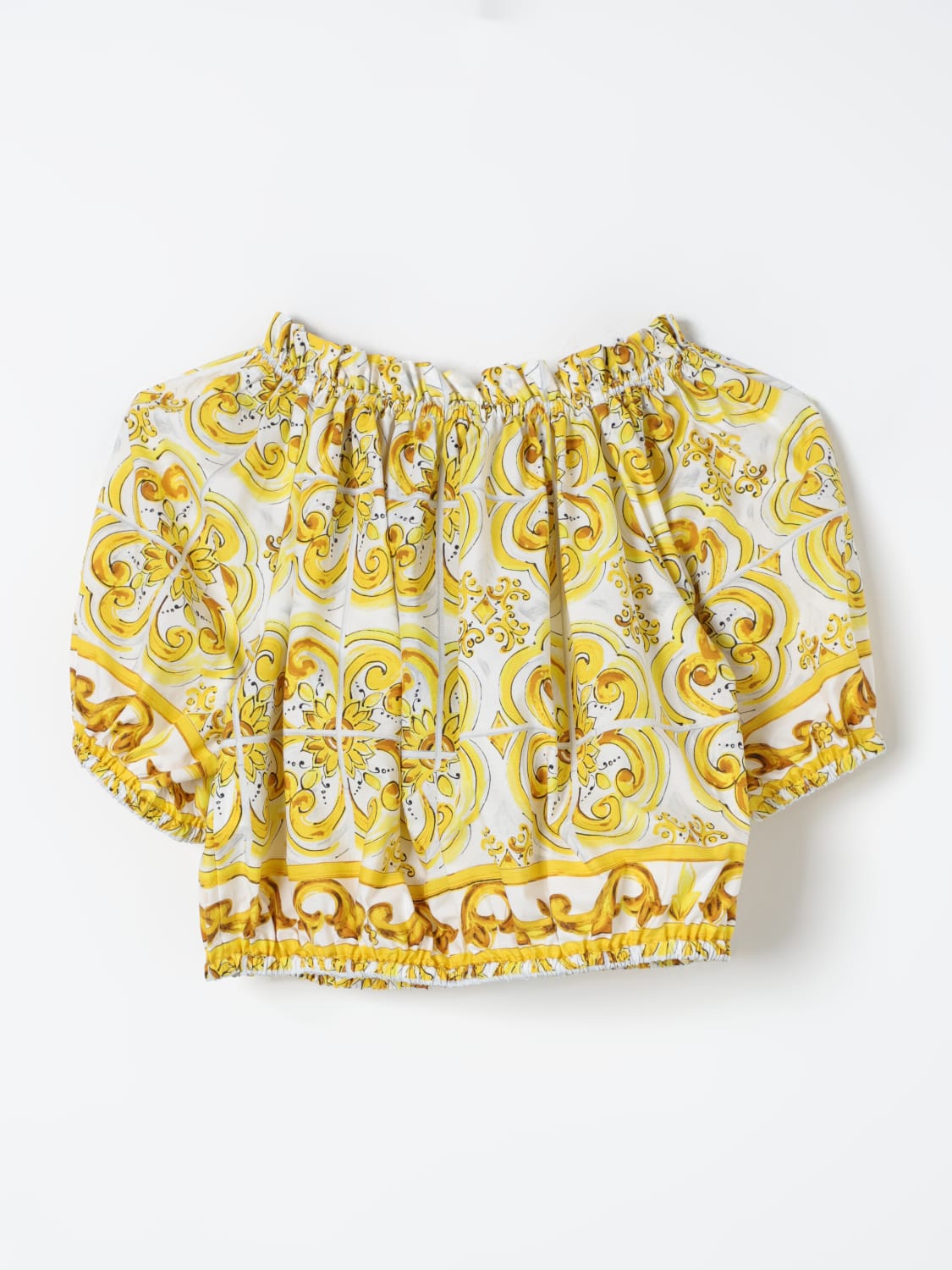 DOLCE & GABBANA TOP: Top kids Dolce & Gabbana, Yellow - Img 2