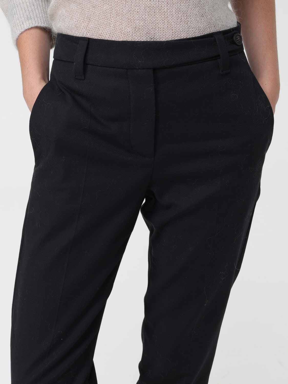 BRUNELLO CUCINELLI PANTS: Pants woman Brunello Cucinelli, Black - Img 5