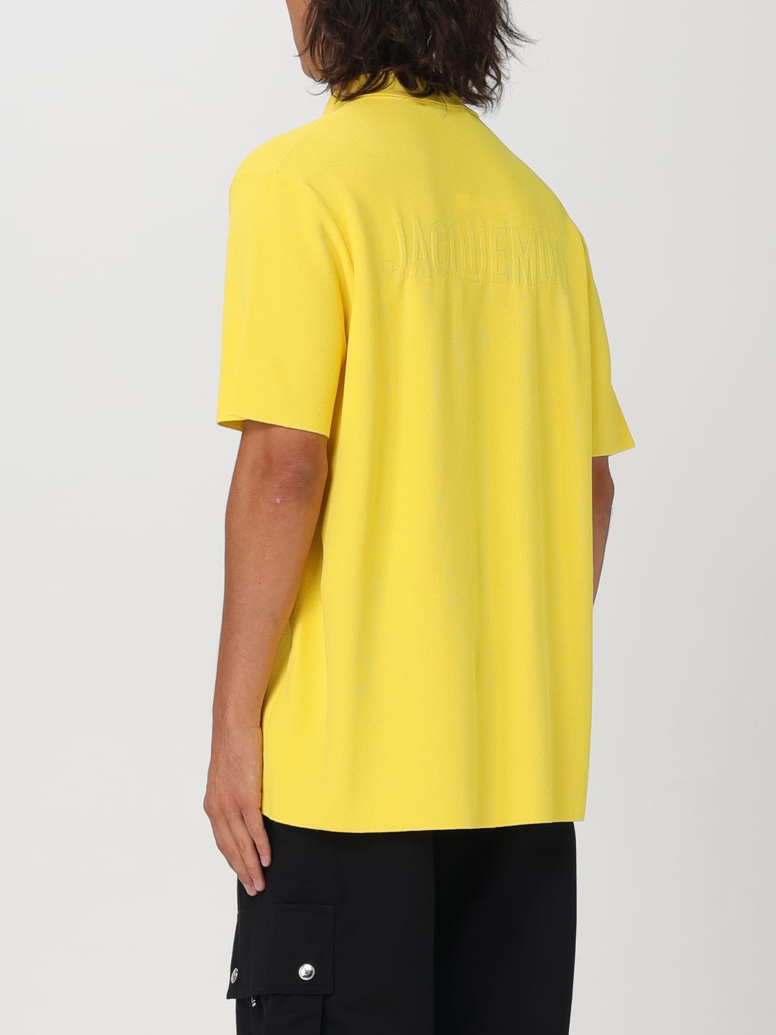 JACQUEMUS POLO SHIRT: Polo shirt men Jacquemus, Yellow - Img 3