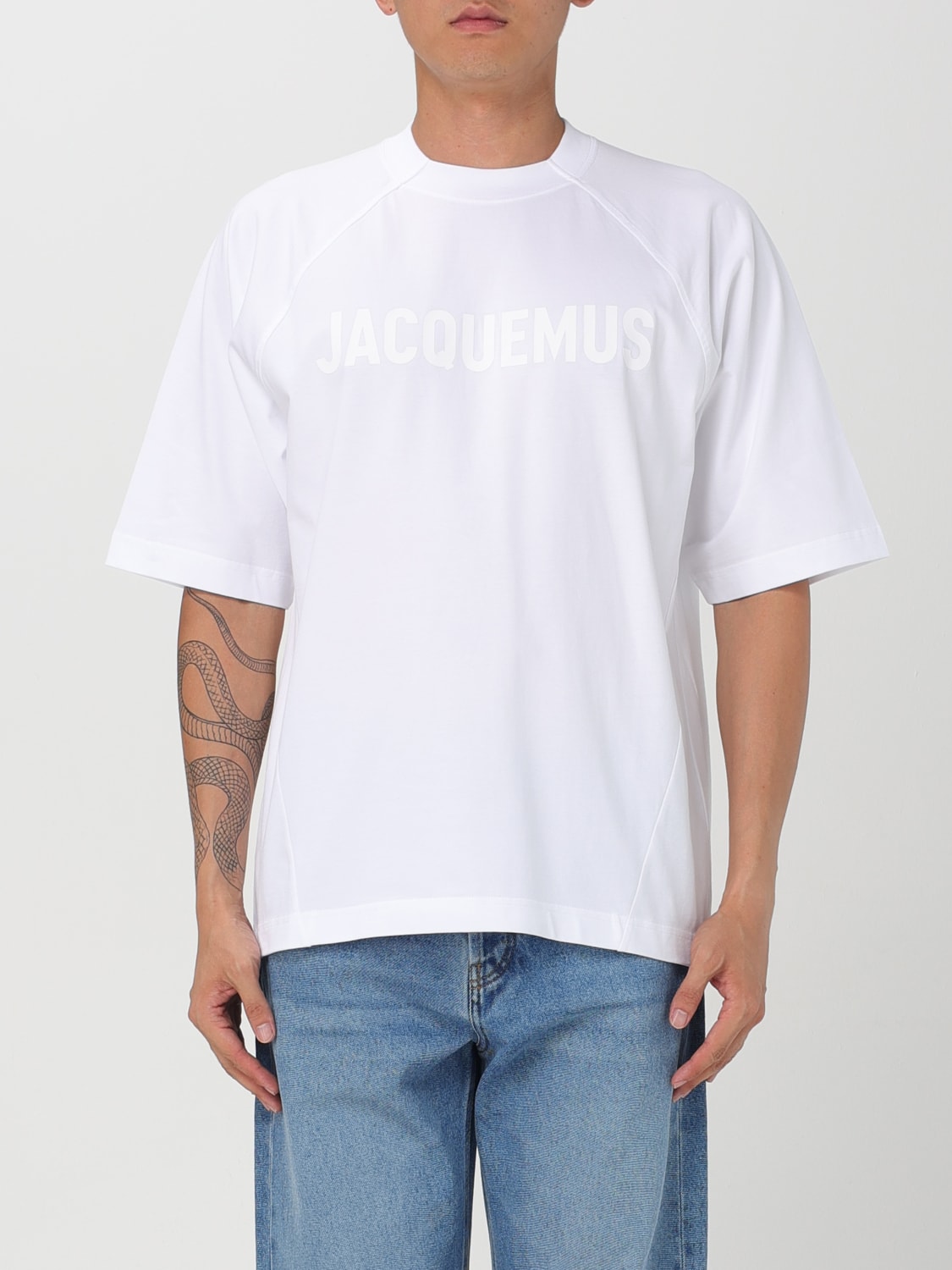 Giglio T-shirt di cotone Jacquemus con logo