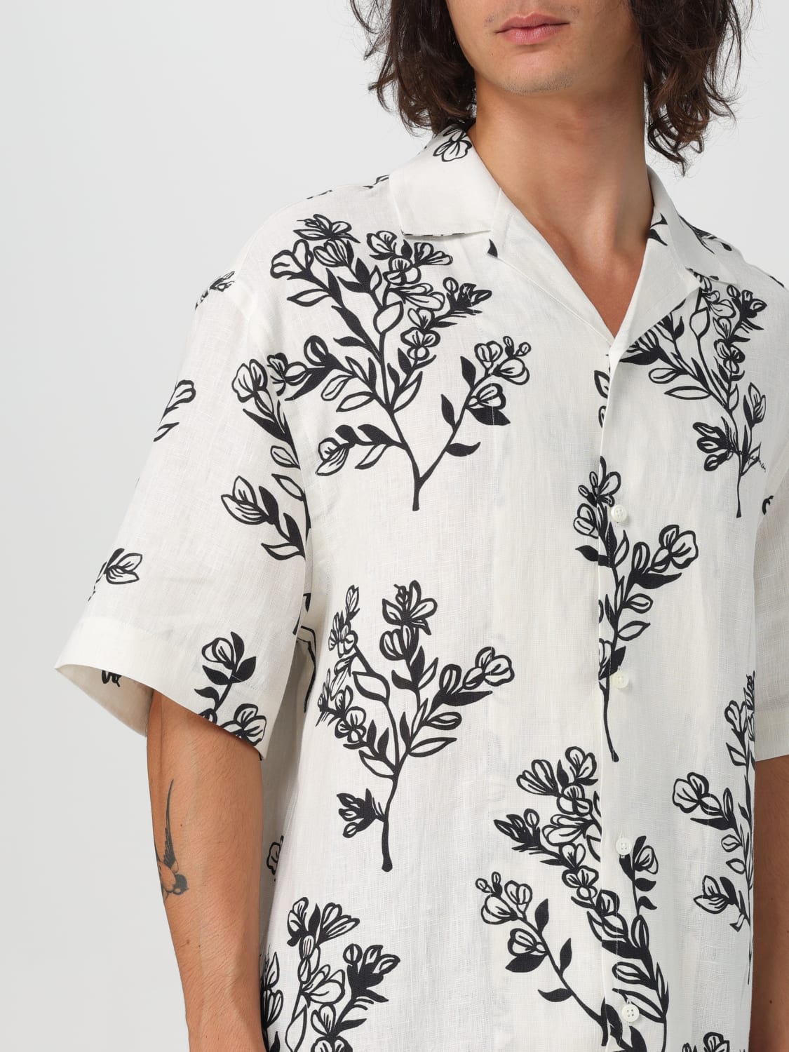 JACQUEMUS CAMICIA: Camicia floreale Jacquemus in lino, Fantasia - Img 5