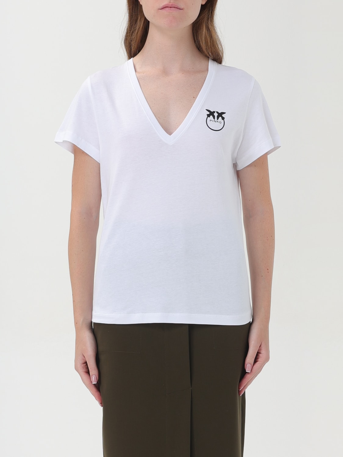 Giglio T-shirt Pinko in cotone con logo